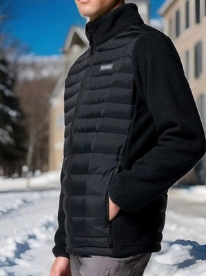 Men's Columbia Juniper Peak TURBO DOWN Omni Shield Jacket Black/ BLACK Sz XL 