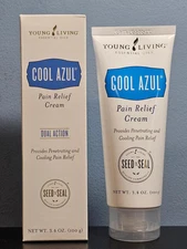 Young Living Cool Azul Pain Relief Cream Dual Action 3.4 oz - New! Exp 9/2027
