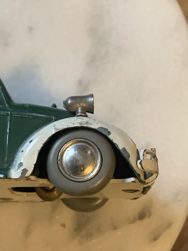 Schuco 3000 Green VW Volkswagen Beetle Bug Police Car Wind Up (Estate Find) - Picture 12 of 17