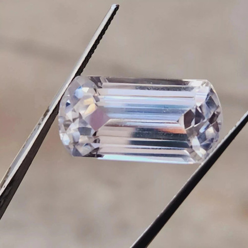 Stunning White Sapphire Fancy Cut 24.60 Ct Natural Loose Gemstone EGL Certified - Picture 6 of 6