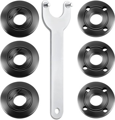 7PCS Angle Grinder Nut & Flange Set - Compatible with Dewalt, Milwaukee, Bosch