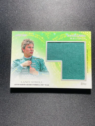 2025 Topps Eccellenza F1 Race Used Suit Relic Reliquia Lance Stroll #7 JS72