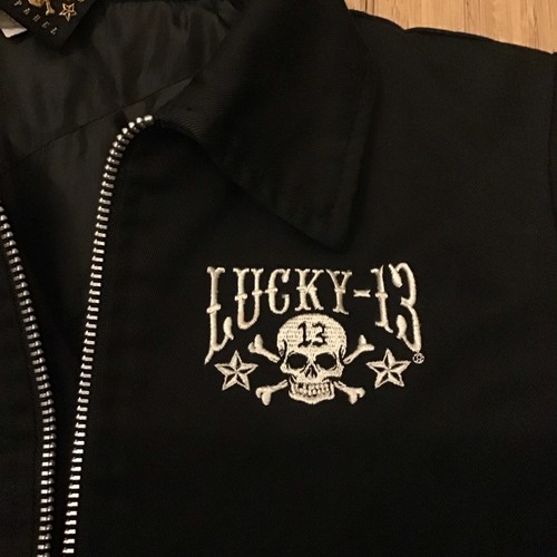 Vintage Lucky 13 Boys Lined Black Jacket: Size Small (approx. 6 To 8 Yrs) Lined - Picture 2 of 9