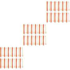 3 Pack Curler Rods for Short Hair Rollers with Rubber Band Perm Tools