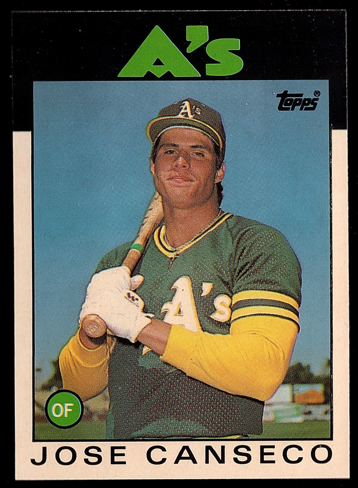 1986 Topps Traded Tiffany Jose Canseco RC (#20T)