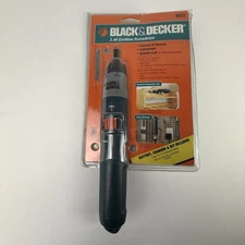 Black & Decker Cordless Screwdriver Model #9072 Rechargeable 2.4v