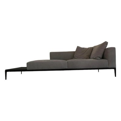 Walter Knoll Recamiere Jaan Living 783 25 Bezug Leder Velvet Chia Grau 