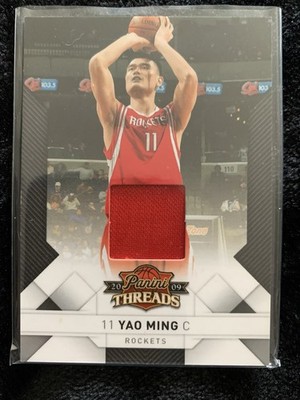 Yao Ming 2009-10 Panini Threads Jersey #ed/100 Basketball HOF Card H. Rockets