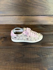 Coach Tea Rose Floral Tan & Pink Lace Up Casu...