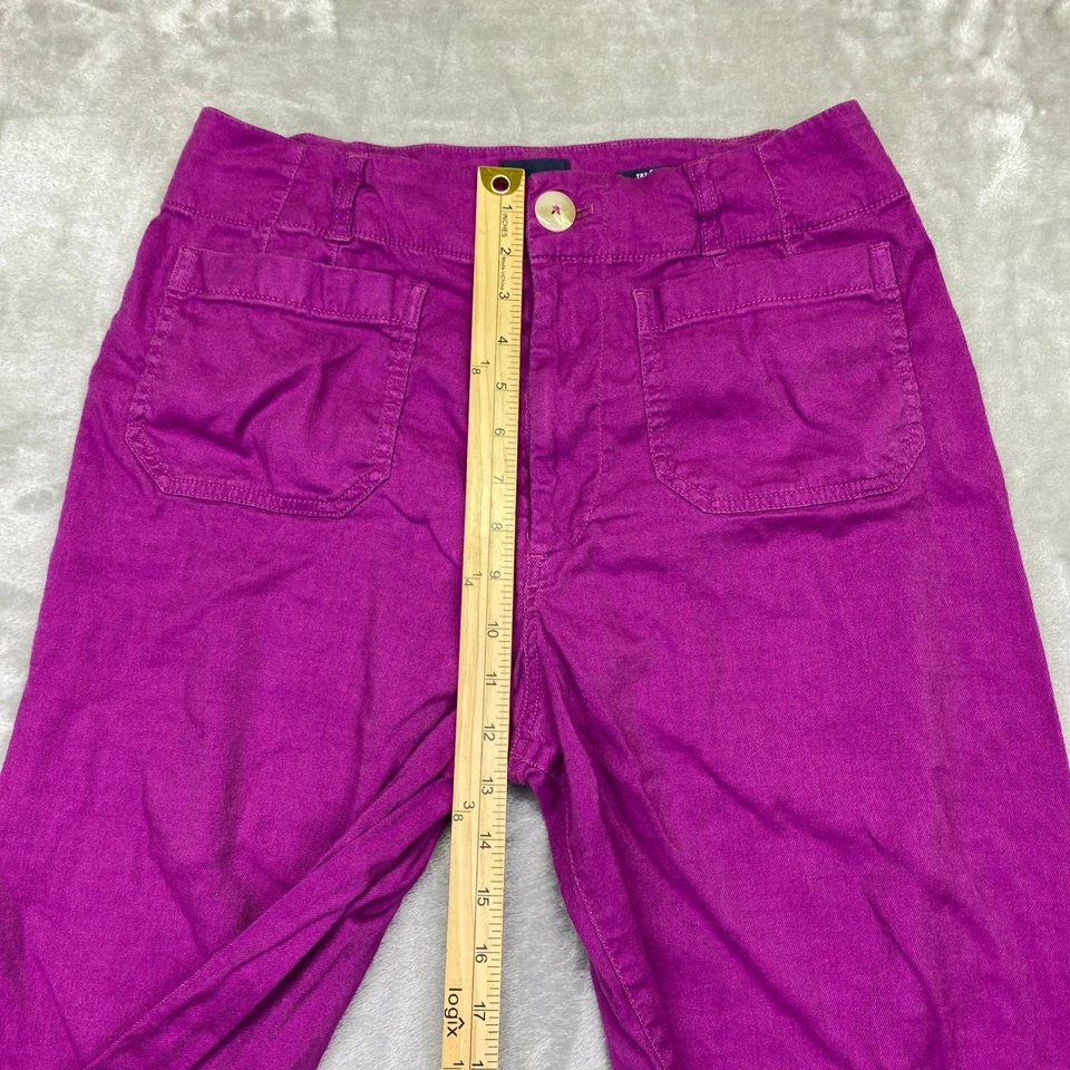 Pantalones Cortos Maeve Anthropologie The Colette Pierna Ancha Mezcla de Lino Talla 10 Ajuste 30" Foto 2 de 4