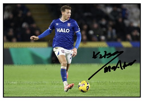 11602. Kasey McAteer Signed Pictures (A4 Prints) Ipswich Leicester Wimbledon FGR
