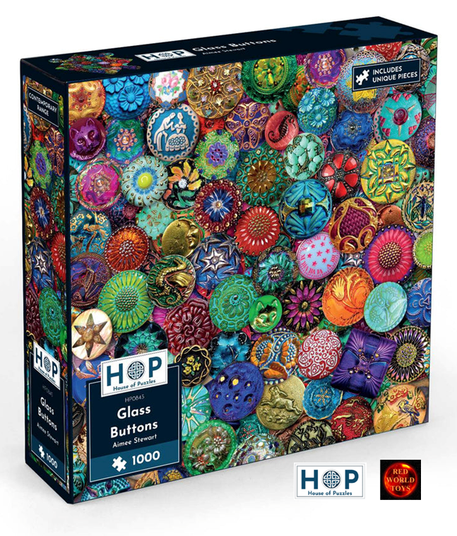 The House of Puzzles - Jigsaw Puzzle - 1000 Piece - Glass Buttons - Image 2