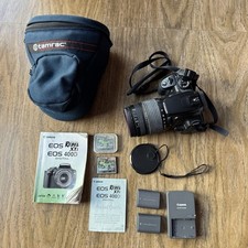 Canon EOS Rebel XTi Digital Camera DSLR  2 CF Cards 2 Batteries  18-200mm Lens