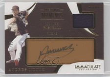 2020 Immaculate Debut Moments Relics Tan Leather 77/99 Andres Munoz Auto 1bi0
