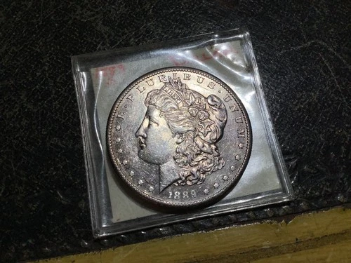 1889 s Morgan Dollar.  MS?  Beautiful uncertified coin with some toning