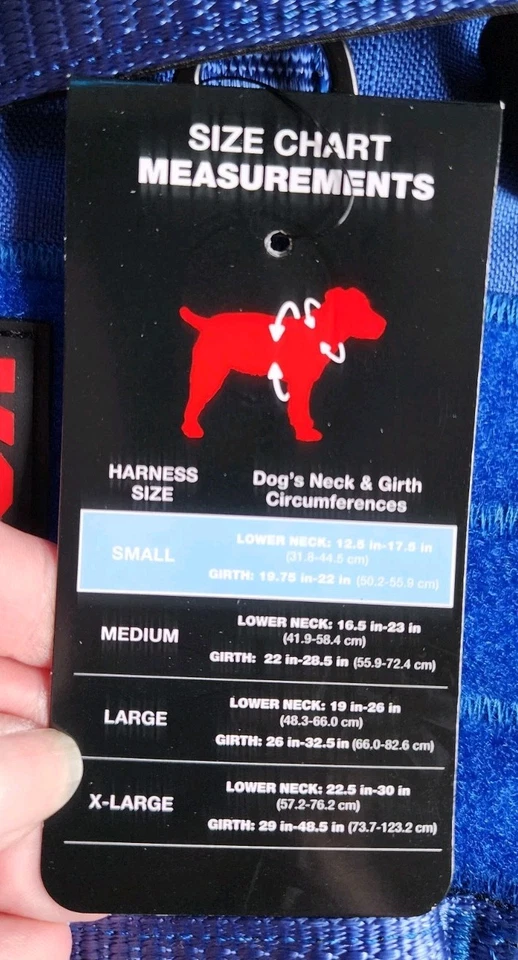 KONG® Bolsa de Residuos Ultra Duradera Arnés Reflectante para Perros, Azul, Talla S, ¡NUEVO!! Foto 4 de 4