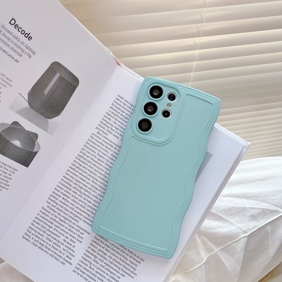 For Samsung Galaxy A56 A26 A36 A04E-A73 Wavy Frame Shockproof TPU SlimPhone Case
