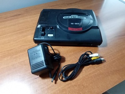 Sega Genesis Model 1 Console System - Black + Cables *TESTED* LNB