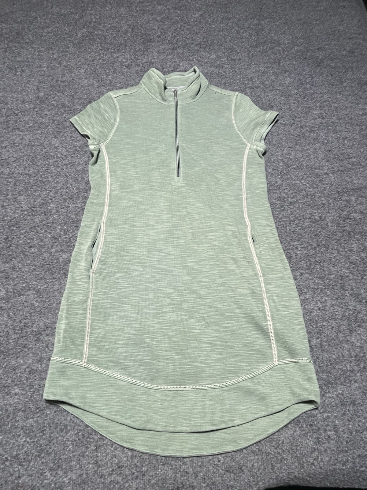 Tommy Bahama Size S Tobago Bay Half-Zip Collared Dress Pockets Pima Cotton