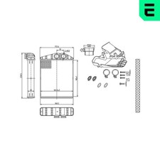 ERA Wärmetauscher Innenraumheizung 669575 Aluminium für OPEL VECTRA Z02 CC Z03