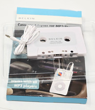 New BELKIN Cassette Tape 3.5mm Jack Adapter For iPod MP3 Players CD Players