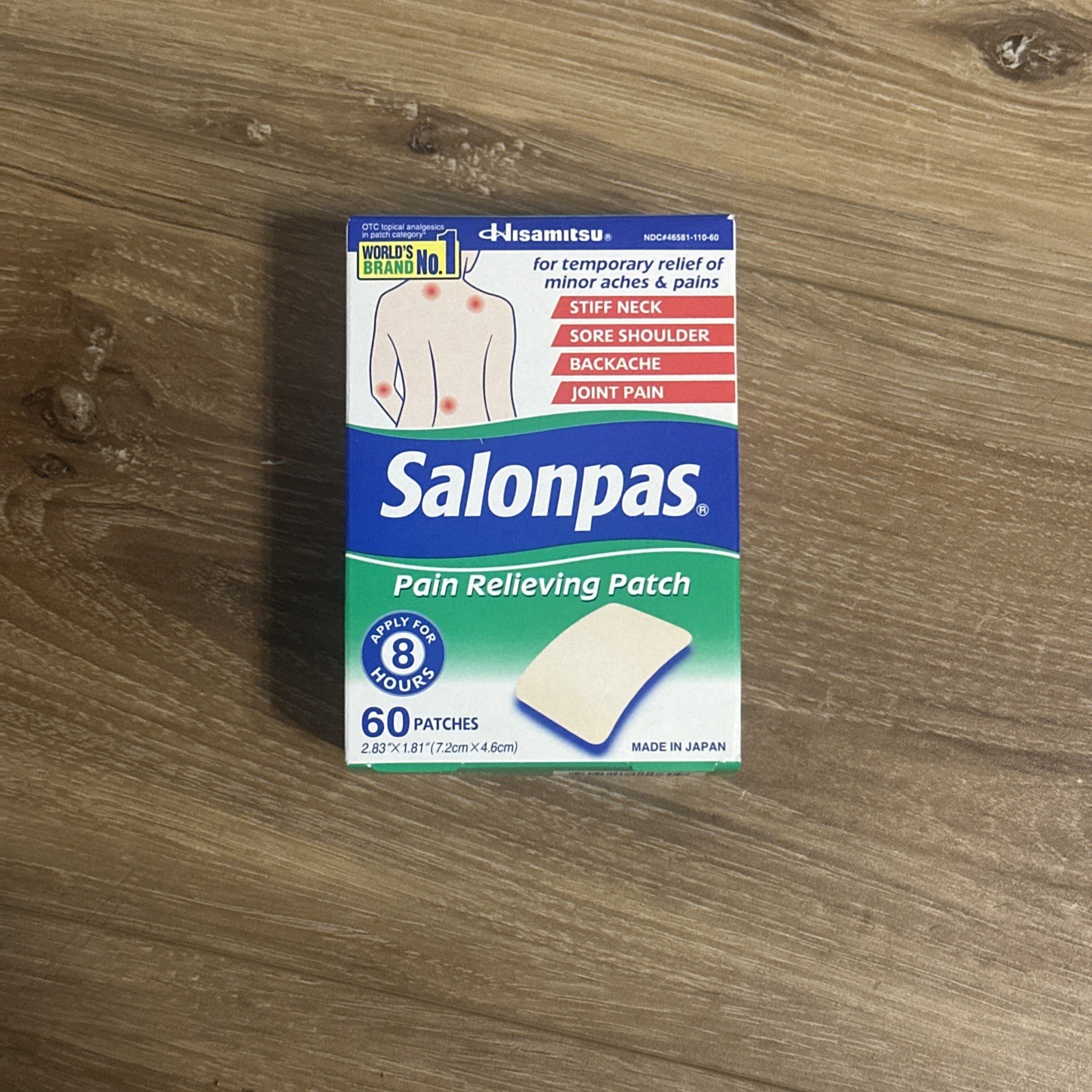 Salonpas Pain Relieving Patches 60ct new sealed