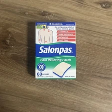 Salonpas Pain Relieving Patches 60ct new sealed