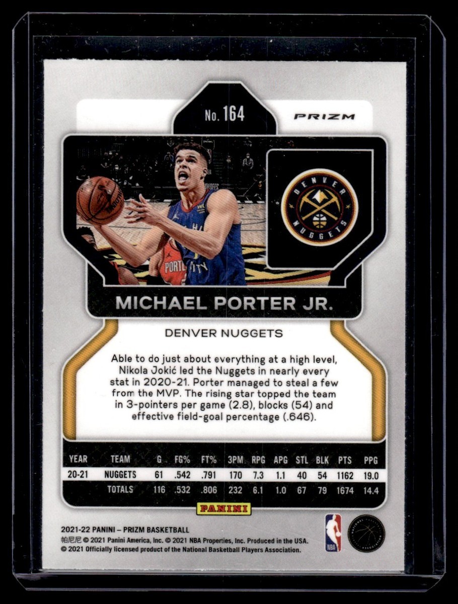 2021-22 Panini Prizm 75th Anniversity Michael Porter Jr. Denver