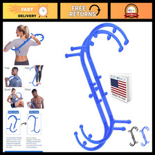 Handheld Full Body Massage Cane - Deep Tissue Pain Relief Tool, Dual Hooks for B