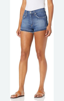 NWT James Jeans Shorty Nirvana Slouchy Boy Blue Jean Shorts Cut-Off 26 Basic