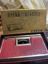 Vintage Red Arrow Folding Opera Glasses 2.5x Lens - Made in Japan - Retro