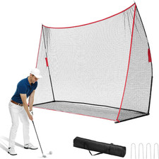 Golf Net for Backyard, 10x7 ft Golf Practice Net with Frame, Outdoor Indoor