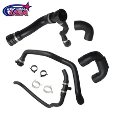 5 x Engine Water Radiator Coolant Pipe Fit for 2011-2013 BMW X5 xDrive35i