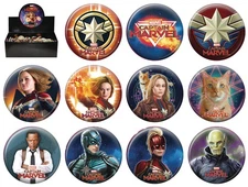 Captain Marvel Movie Metal Button Assortment of 11 Ata-Boy YOU CHOOSE BUTTON