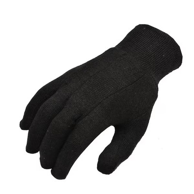 12-Pairs Xlarge Brown Jersey Gloves, Soft Cotton Work Gloves, Multi-Purpose