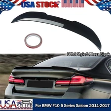 For BMW 5 Series F10 535i 535d 550i M5 PSM Style Gloss Black Trunk Spoiler 11-17