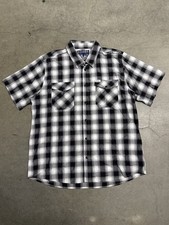 Dixxon Flannel Co Hawthorne Bamboo Short Sleeve Pearl Snap Plaid Shirt Men  s 2XL