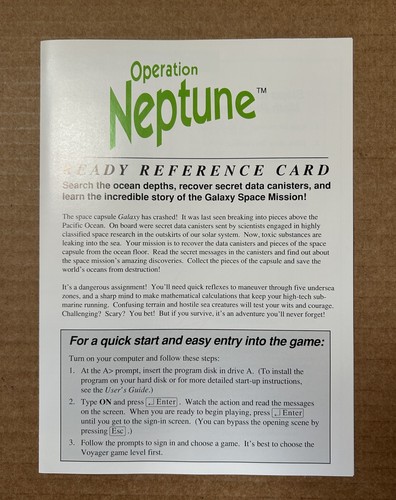 Operation Neptune Math, software by The Learning Company. + Combo shipping. - Picture 18 of 24