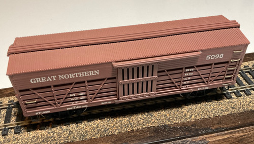 Roundhouse HO Great Northern 5098 36’ Stock Car marrón suelto | Zustand: Used