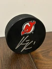 AUTOGRAPHED KEITH KINKAID New Jersey Devils Hockey Puck