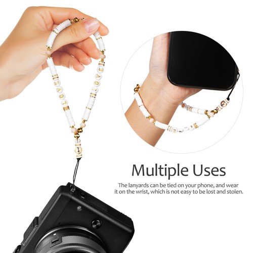 2 Pcs Hanging Chains Fashion Decorations Beads Phone Bracelet Straps - 第 10/12 張圖片