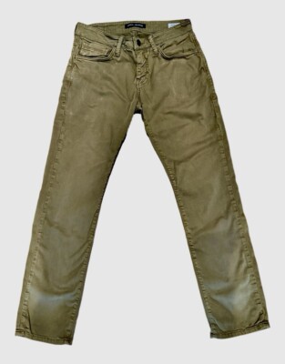 Mavi Jeans Marcus Slim Straight Leg Cotton Blend Khaki Chino Pants Size 29/30