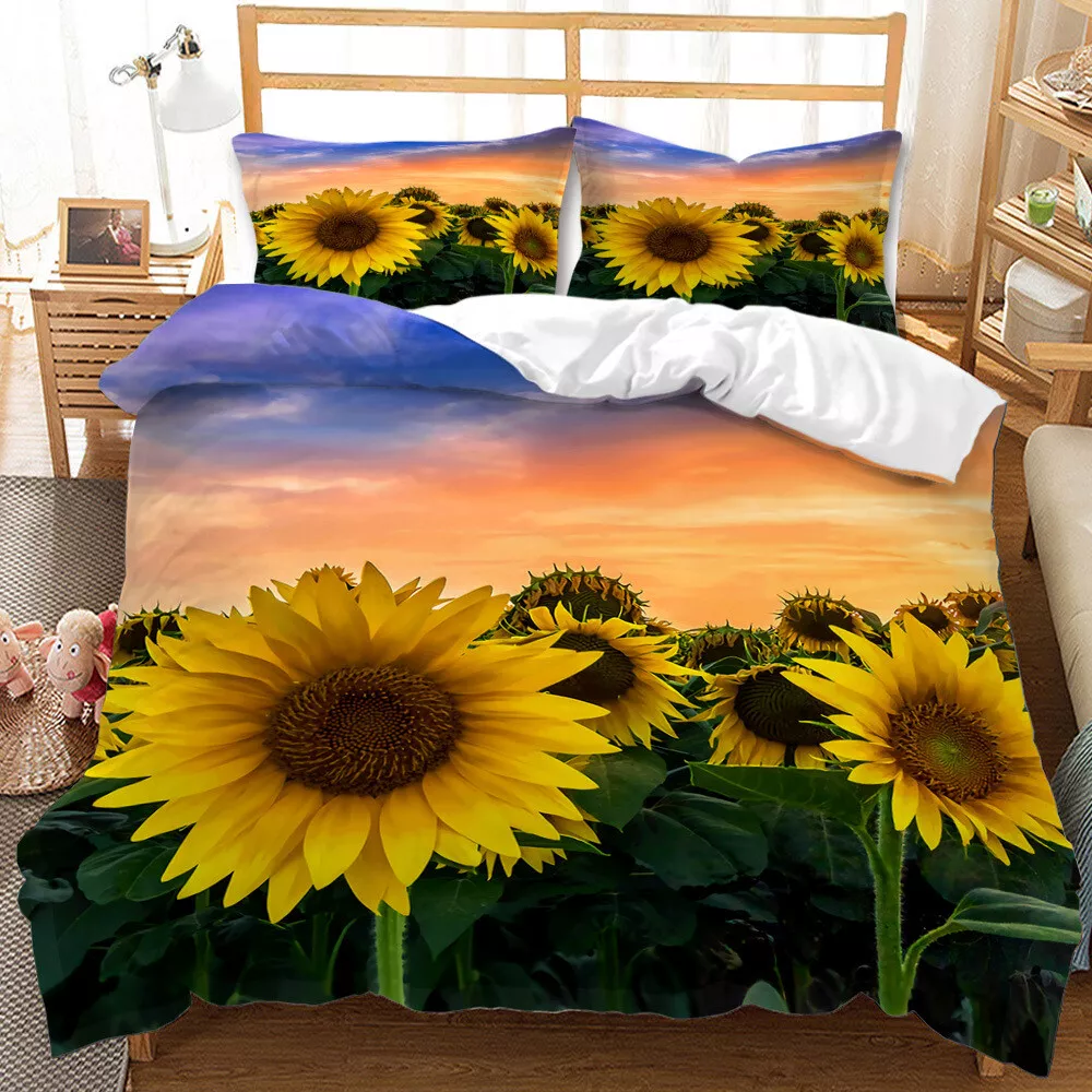 Sunflower cheap queen bedding
