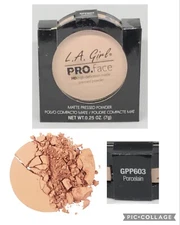 LA Girl PRO Face HD Matte Pressed Powder - GPP603 Porcelain - 0.25oz - NEW