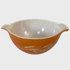 Vintage 70s PYREX Autumn Harvest Wheat Cinderella Mixing Nesting Bowl #441 750ml