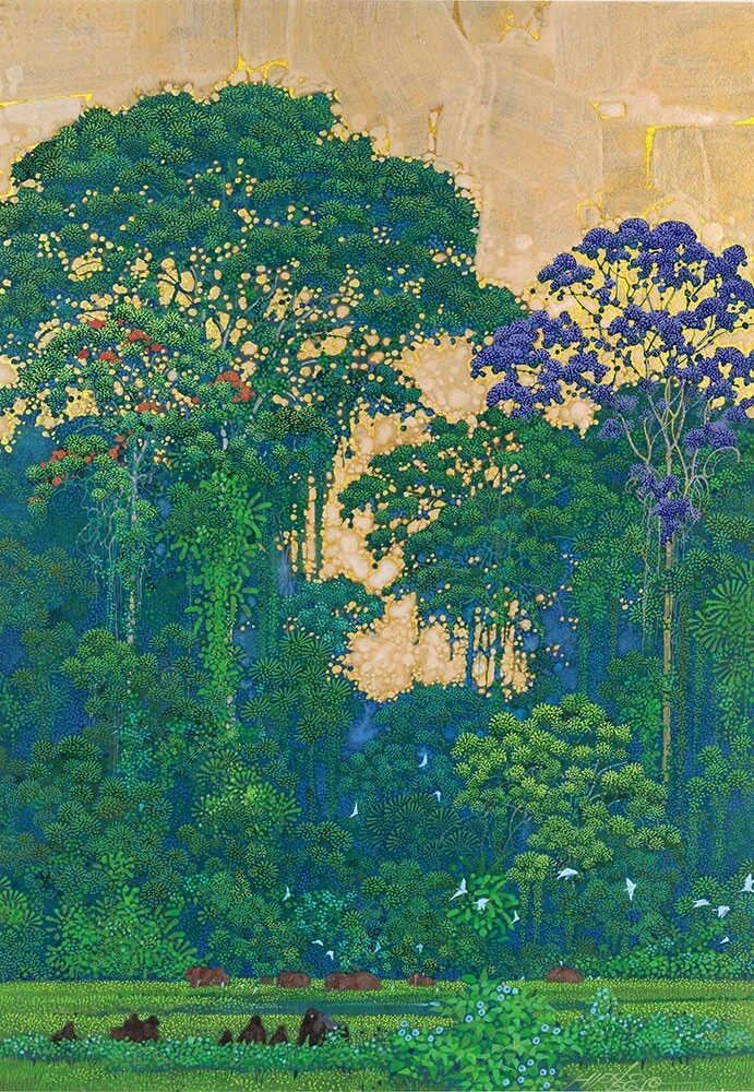 Hiroo Isono Art Book Set of 5 Emerald Forest + 4 Other