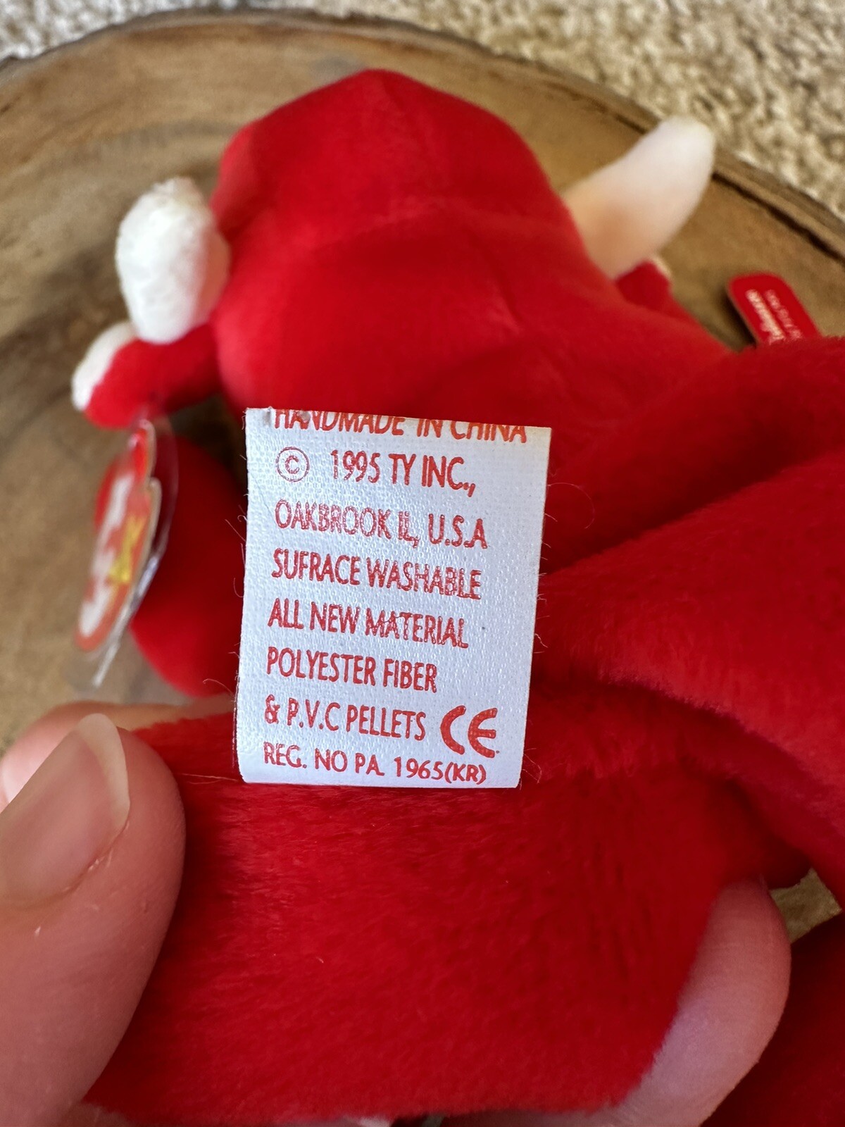 Ultra Rare Tabasco Beanie Baby Original Bull from 1995 Pristine Condition eBay