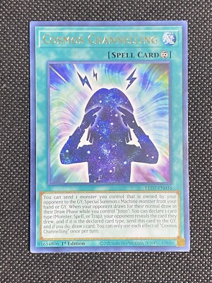 YuGiOh! - Cosmos Channeling Rare LED7-EN036 Rare 1st Edition Lightly Played