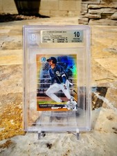 2017 Bowman Chrome Mini Orange Refractor Fernando Tatis Jr # /25 BGS 10 Pristine