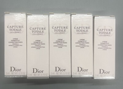 Dior  Capture Totale C.E.L.L. ENERGY Firming Wrinkle Correcting Creme Lot 5 15ml